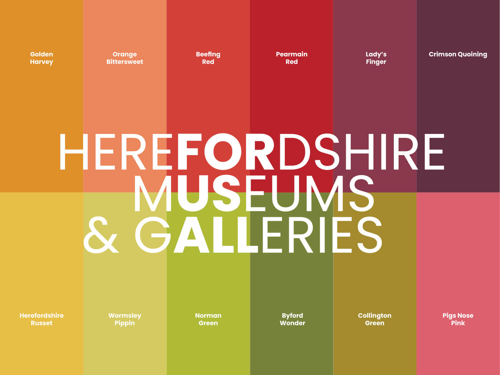 Herefordshire Museums Colour Palette 3