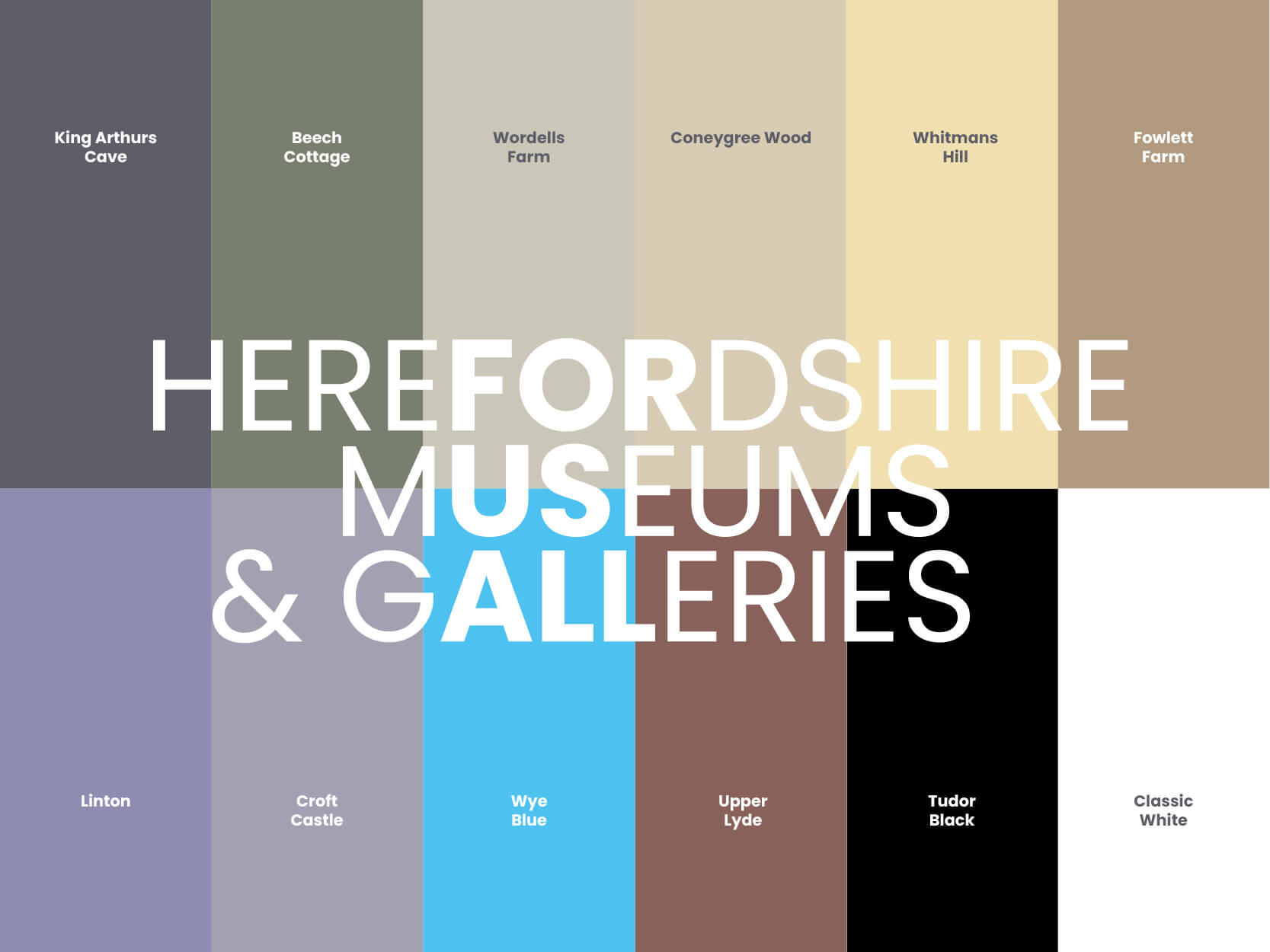 Herefordshire Museums Colour Palette 4